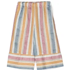 Широкие брюки в полоску