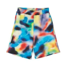 Шорты с оборками и вышитым логотипом