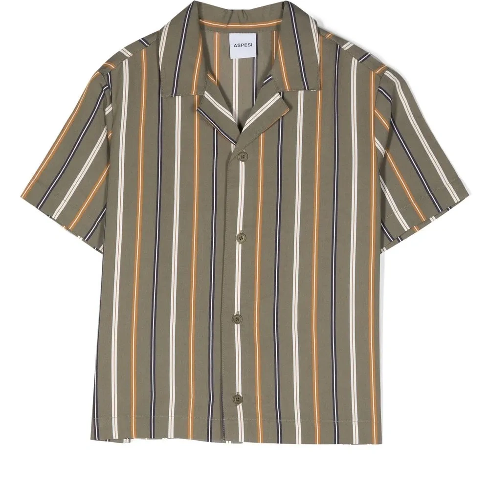 Полосатая рубашка с короткими рукавами