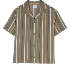 Полосатая рубашка с короткими рукавами