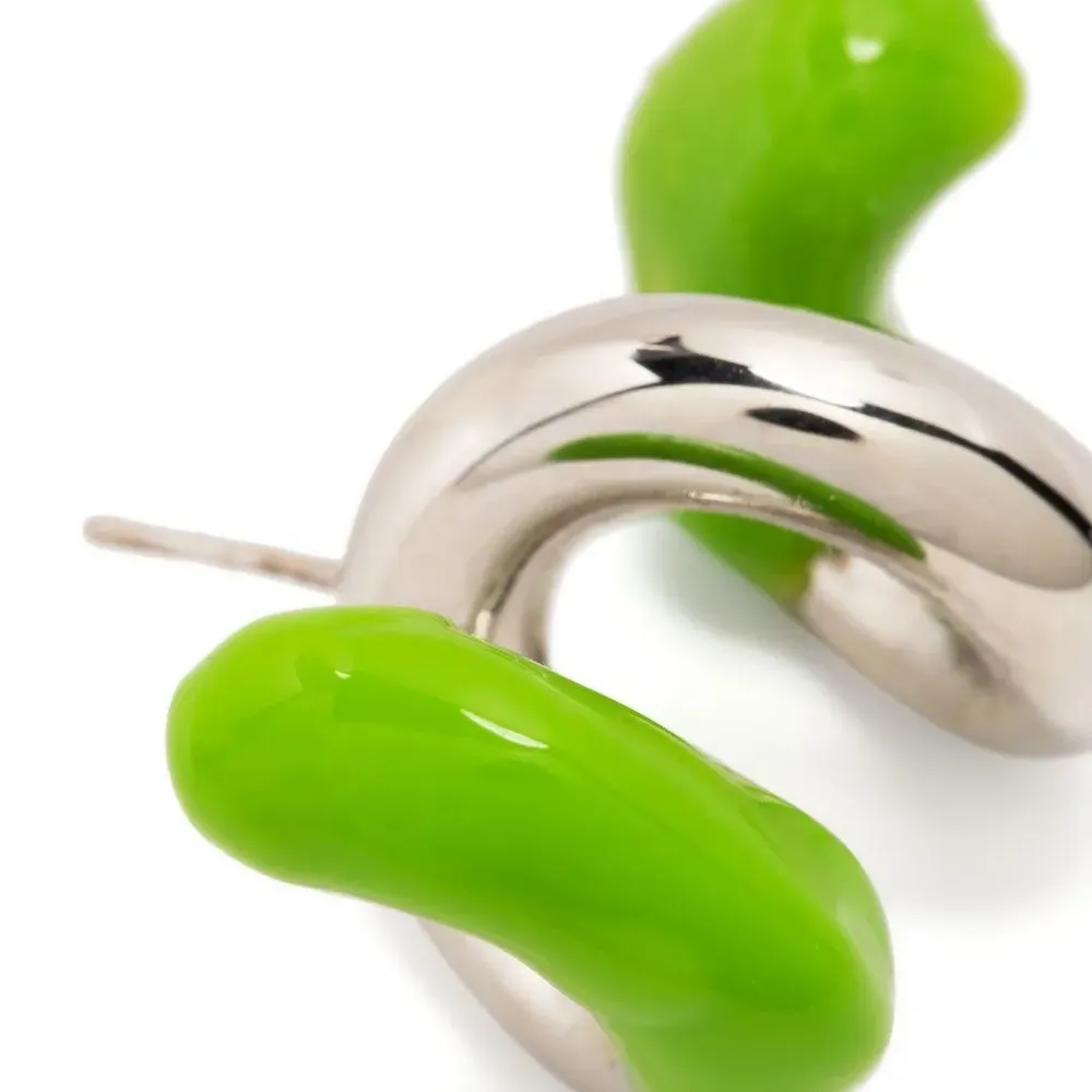 Серьги в стиле колор-блок