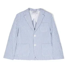 Однобортный блейзер в полоску