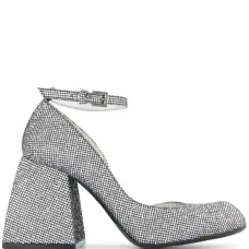 Туфли на блочном каблуке с квадратным носком