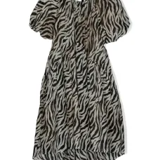 Платье с зебровым принтом