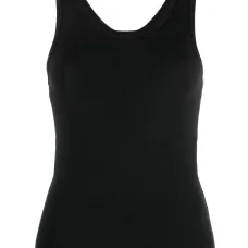 Топ без рукавов с контрастной строчкой