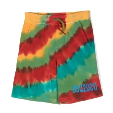 Шорты с принтом тай-дай