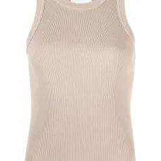 Топ в рубчик без рукавов