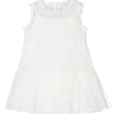 Платье без рукавов с графичным принтом