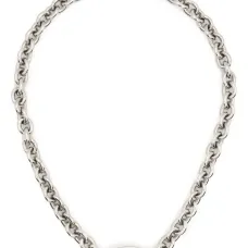 Logo-plaque chain-link necklacr Logo-plaque chain-link necklacr
