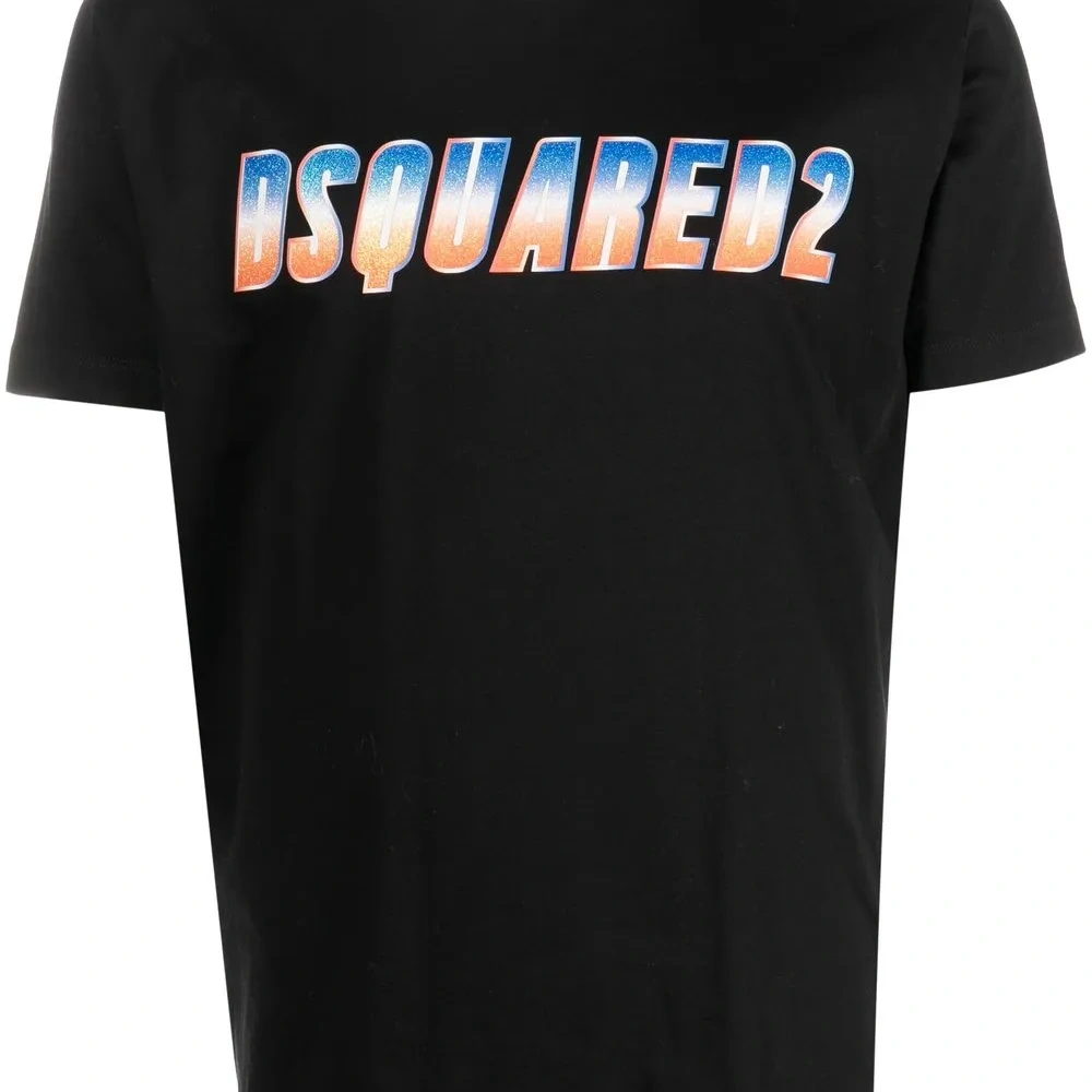 Glitter logo-print T-shirt