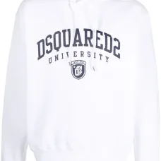 University print drawstring hoodie University print drawstring hoodie