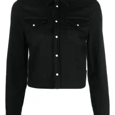 Cropped denim shirt Cropped denim shirt