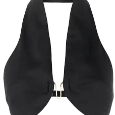 Укороченный топ с вырезом халтер