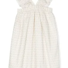 Платье с оборками и принтом