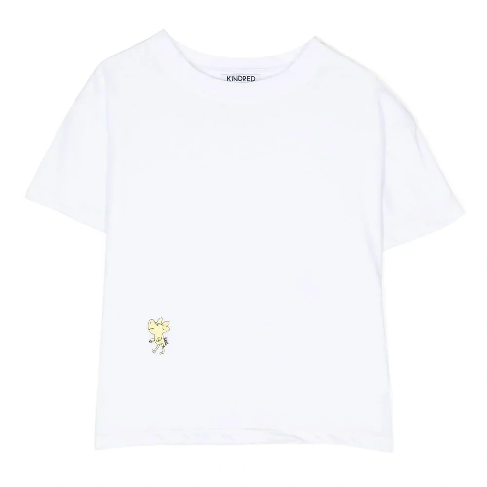 Motif-embroidered short-sleeve T-shirt