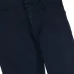 Elasticated-waist straight-leg trousers