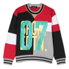 Толстовка в стиле колор-блок