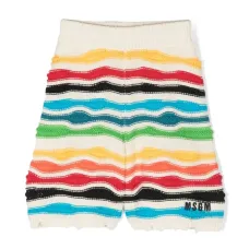 Трикотажные шорты с эффектом потертости