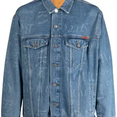 Джинсовая куртка с логотипом