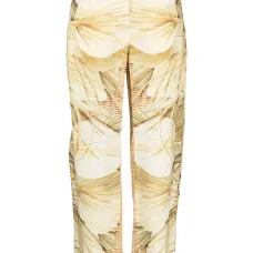 Прямые брюки с принтом