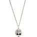 Arabesque skull pendant necklace