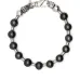 black pearl silver bracelet black pearl silver bracelet