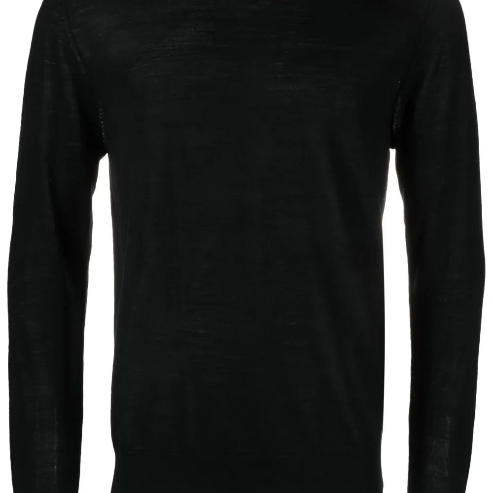 Шерстяной джемпер с круглым вырезом