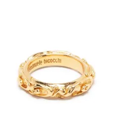 Gold Arabesque band ring