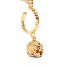Skull pendant earring