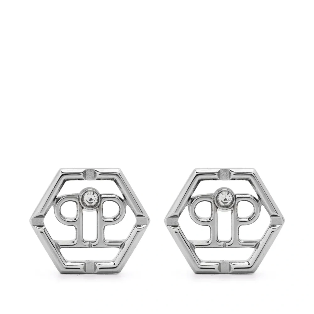 Серьги-гвоздики с логотипом