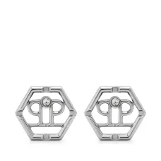 Серьги-гвоздики с логотипом