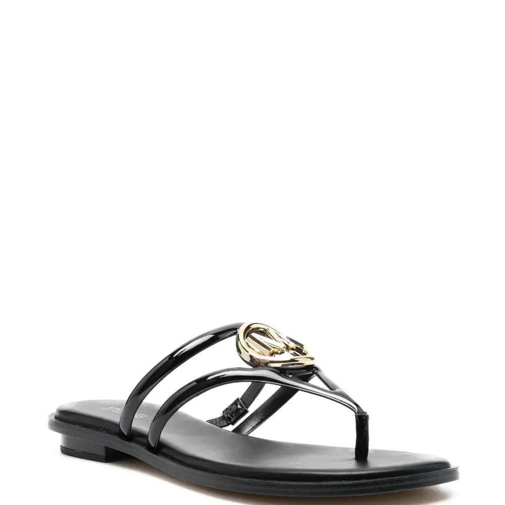 Сандалии с Т-образным ремешком и логотипом