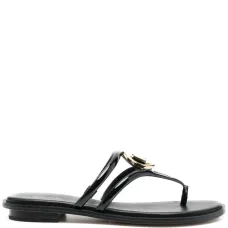 Сандалии с Т-образным ремешком и логотипом Сандалии с Т-образным ремешком и логотипом