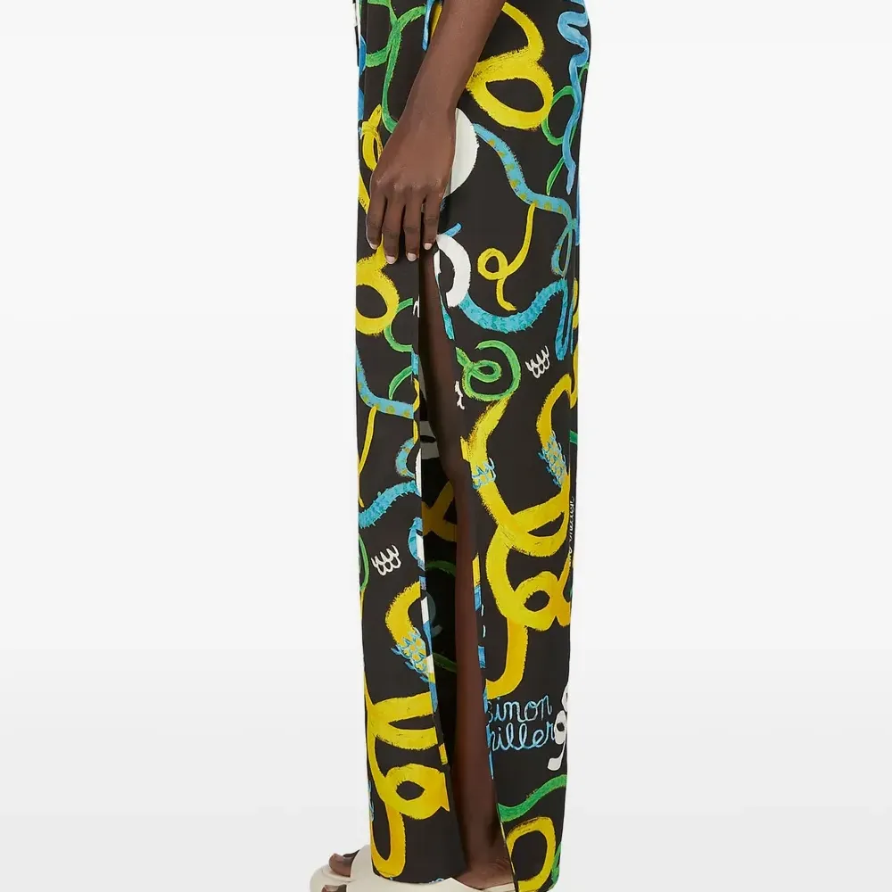 брюки с кулиской и разрезами