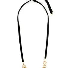 Heart-beads velvet necklace