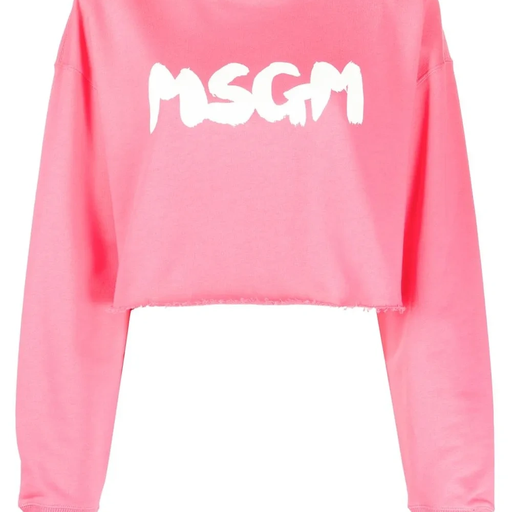 Укороченная толстовка с логотипом