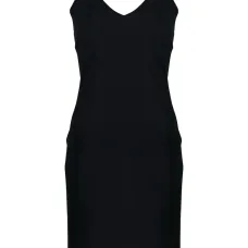 Платье мини с V-образным вырезом