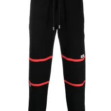 Striped cotton track pants Striped cotton track pants