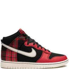 Dunk High "Plaid - Black/Red" sneakers