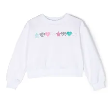 Embellished crew-neck sweatshirt