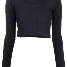 Укороченный топ с логотипом