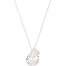 Цепочка на шею с подвеской из топаза