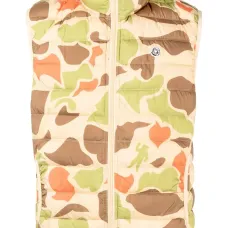 Дутый жилет с узором