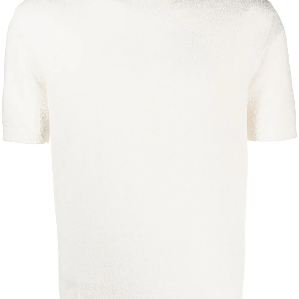 Crew-neck short-sleeve jumper