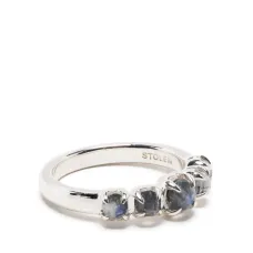 Кольцо Halo Cluster с лунным камнем