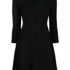 Платье мини с вырезом