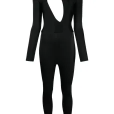 Cut-out-detailing stretch jumpsuit