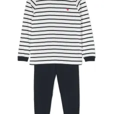 Комплект из брюк и топа в полоску