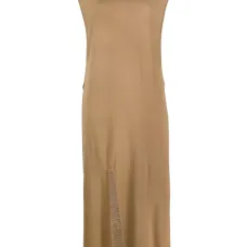 Платье с разрезом спереди