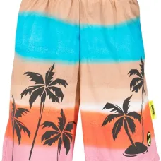 Шорты-бермуды с принтом